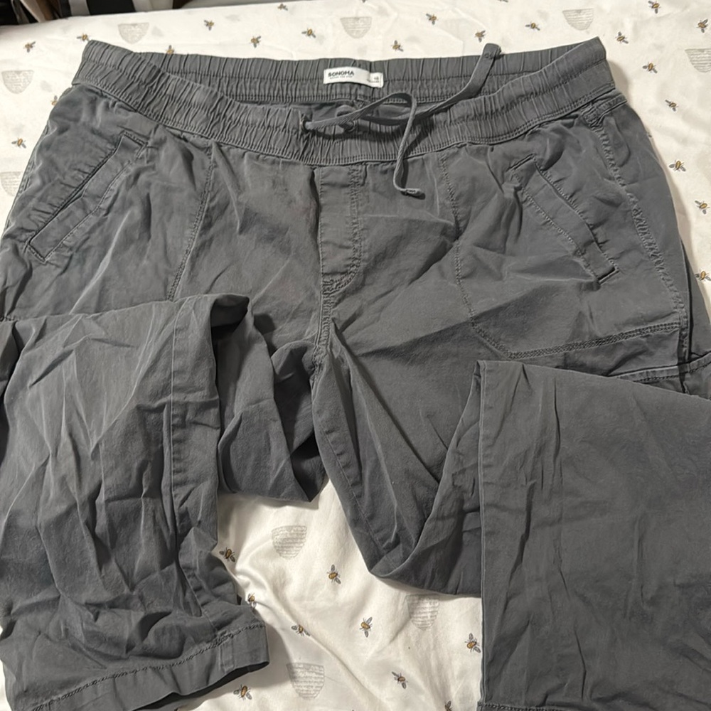 Sonoma gray Parachute Pants size 18